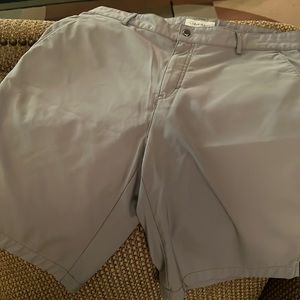 Lightly used gray Calvin Klein golf shorts size 34